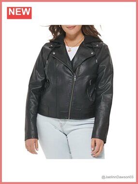 Faux Leather Motorcycle Jacket Classic Moto Style